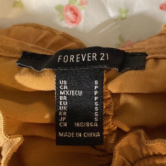 forever 21 brown women’s top - Picture 4 of 6